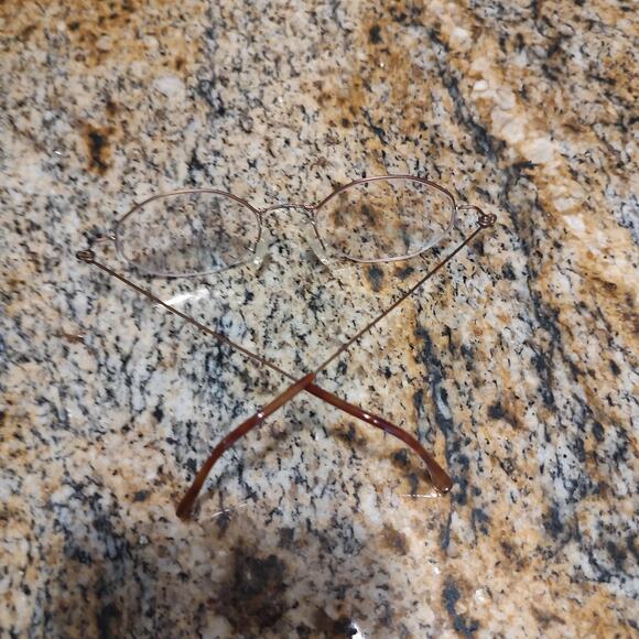 Vintage Tura 197 Eyeglasses Oval Bronze Frame 45-20-145 Made in Italy Unisex Ret - Picture 11 of 13